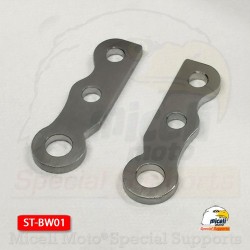 Pair of brackets for through pin stand for Bmw R1100S